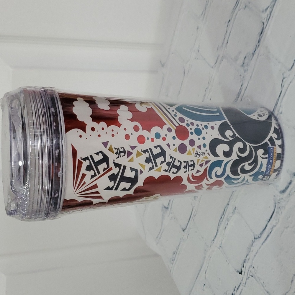 NEW ROYAL CARIBBEAN COCA COLA TUMBLER 18oz WITH LID